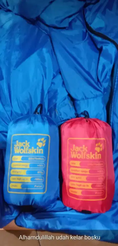 Sleeping bag polar bulu fleece hangat New