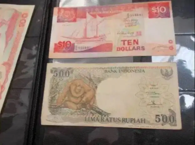 Sale Duit-// Uang Kertas Mulus Ori 500 Rupiah Kolektor Tahun 1990 Asli