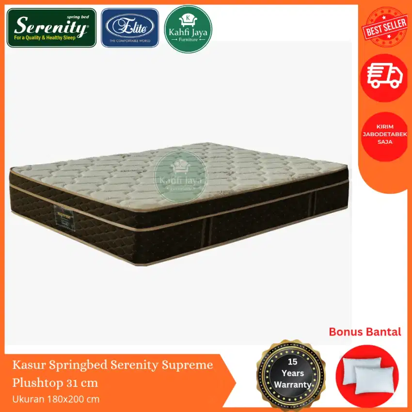 [COD] Kasur Springbed Elite Serenity Plushtop 160x200 cm