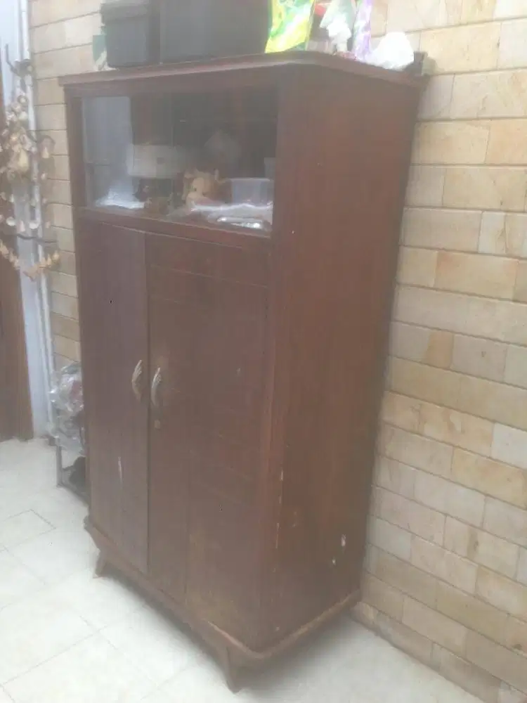 Lemari makan kayu jati kuno