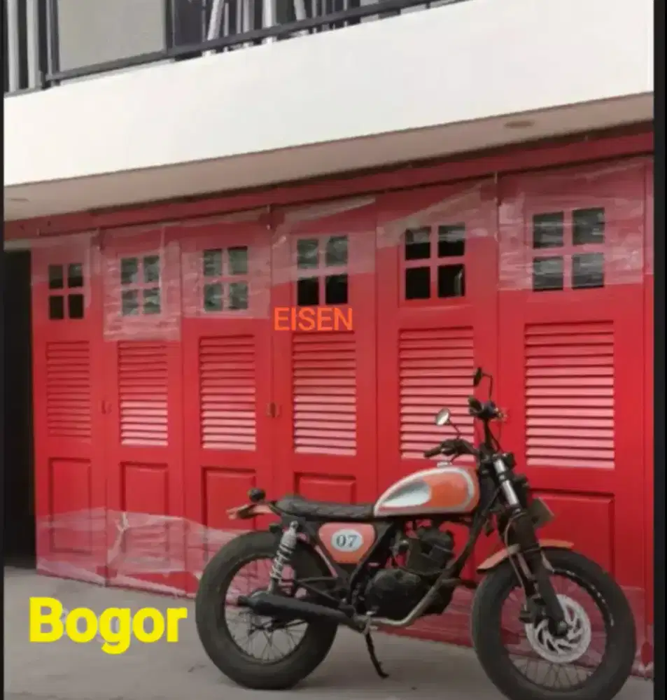 Pintu garasi besi press EISEN cat oven POWDER COATING