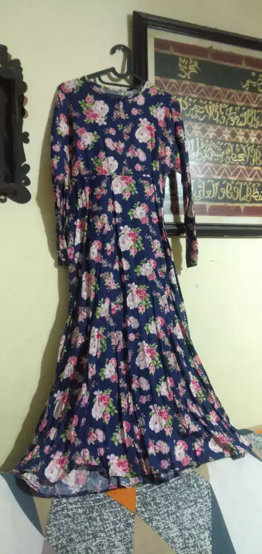 Preloved Gamis Shabby Katun Jepang. Cantik Nominus.