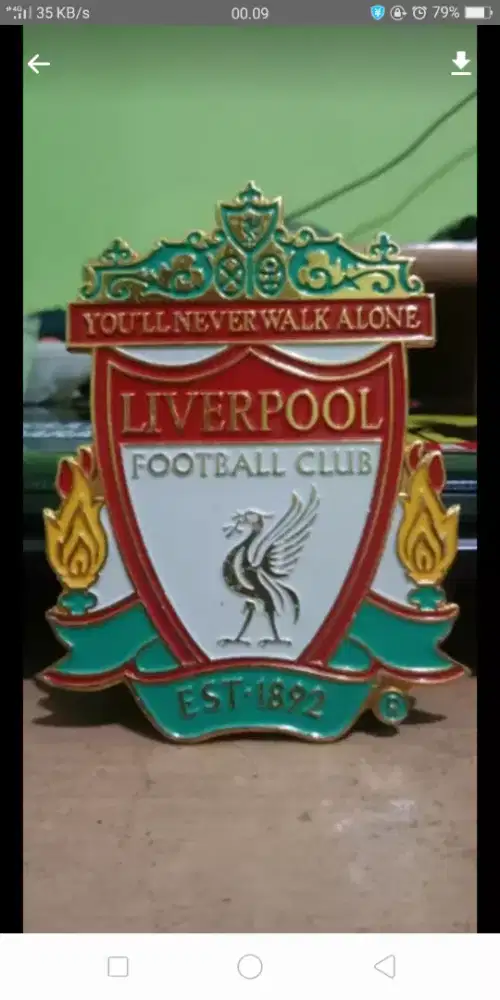 BOLA klub Liverpool sticker plat