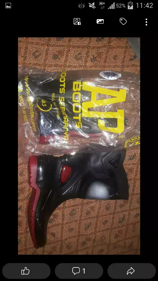 Sepatu boot AP3 (model terbaru)