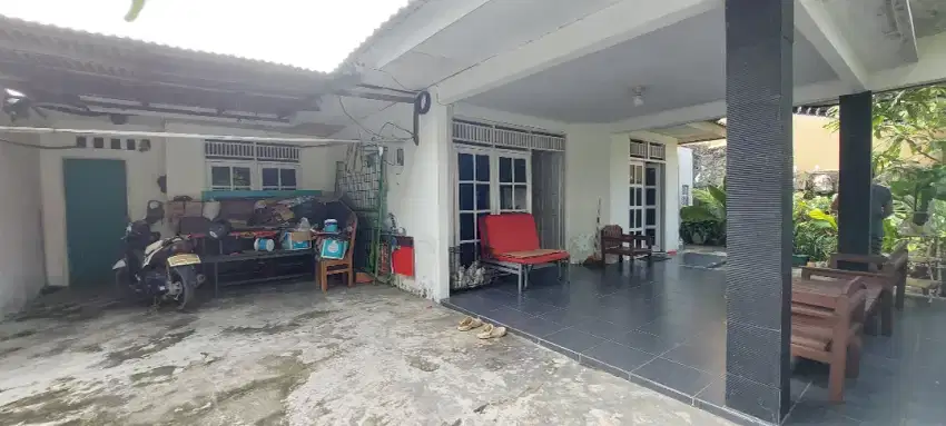 DIJUAL TANAH LUAS BEBAS BANJIR BONUS RUMAH DI ATASNYA