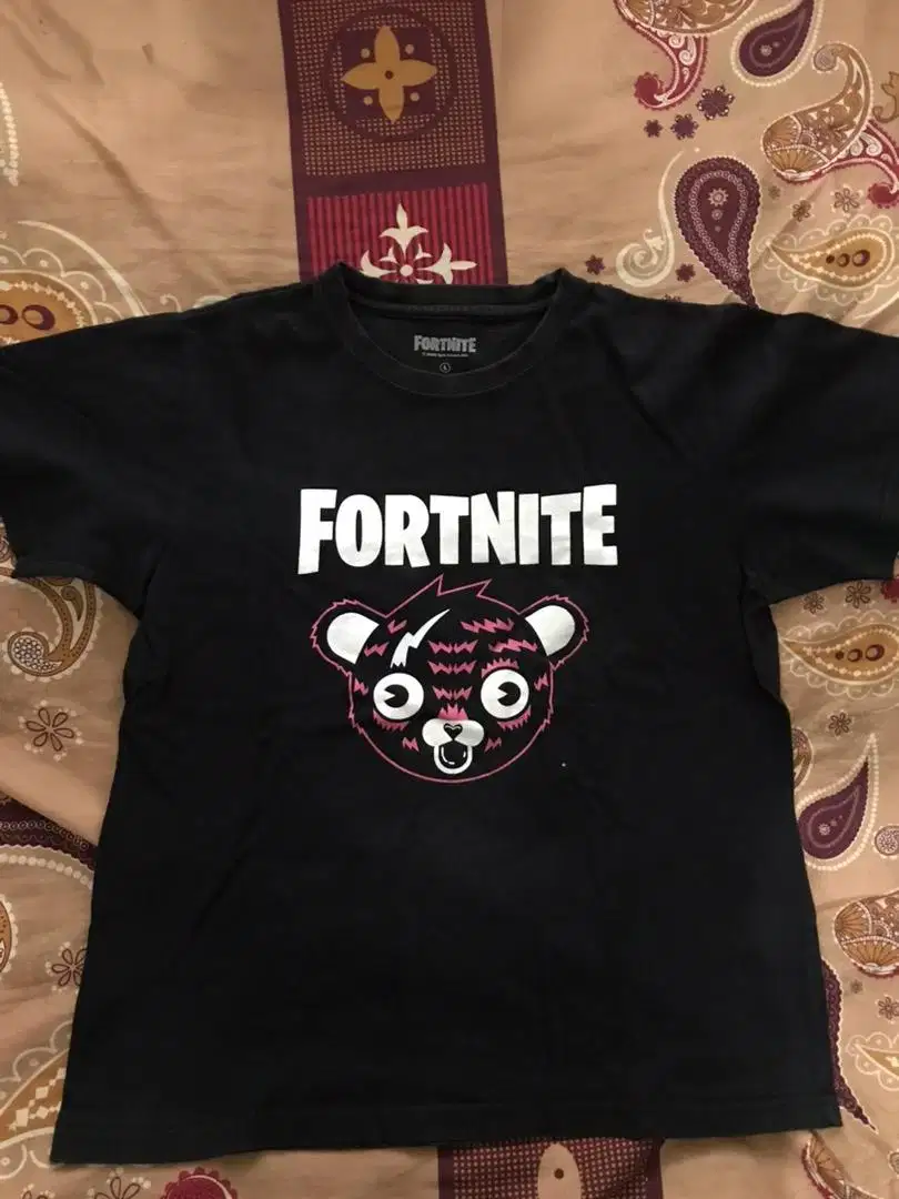 Baju FORTNITE EPIC GAMES 2020,Warna Hitam Original