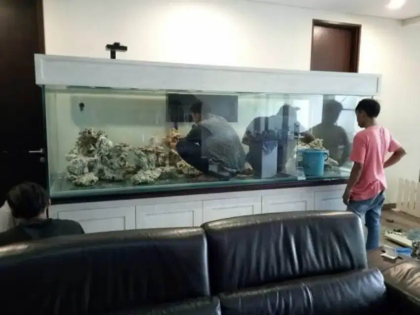 Jual dan pembuatan aquarium minimalis  makassar