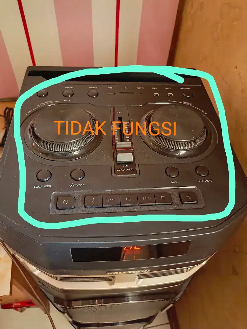 speaker aktif polytron pas 10D28 lengkap