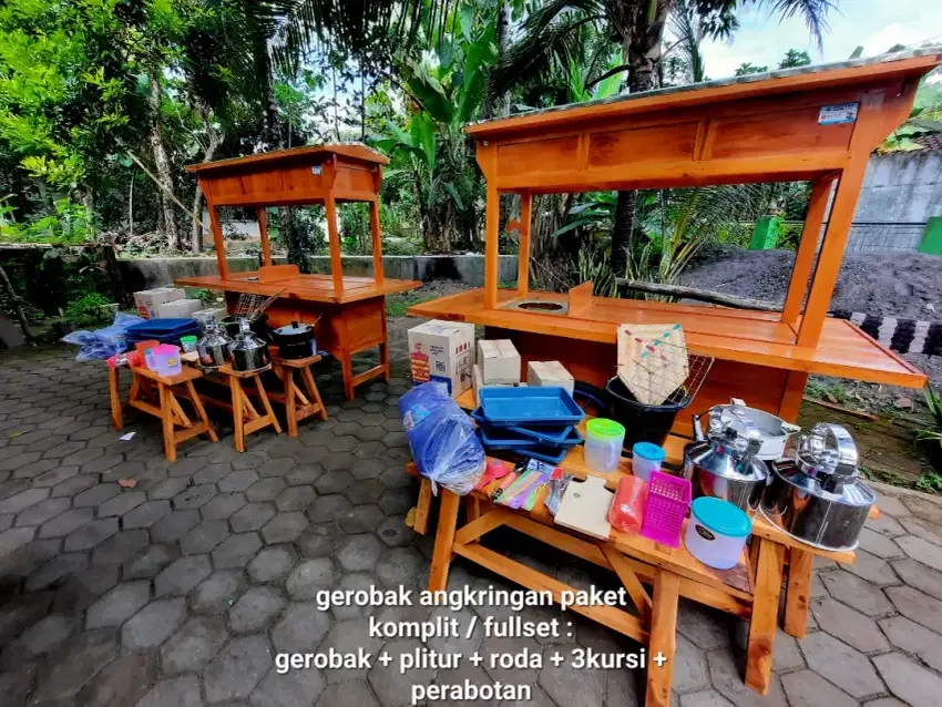Gerobak angkringan gratis ongkir bayar ditempat COD GRESIK#004