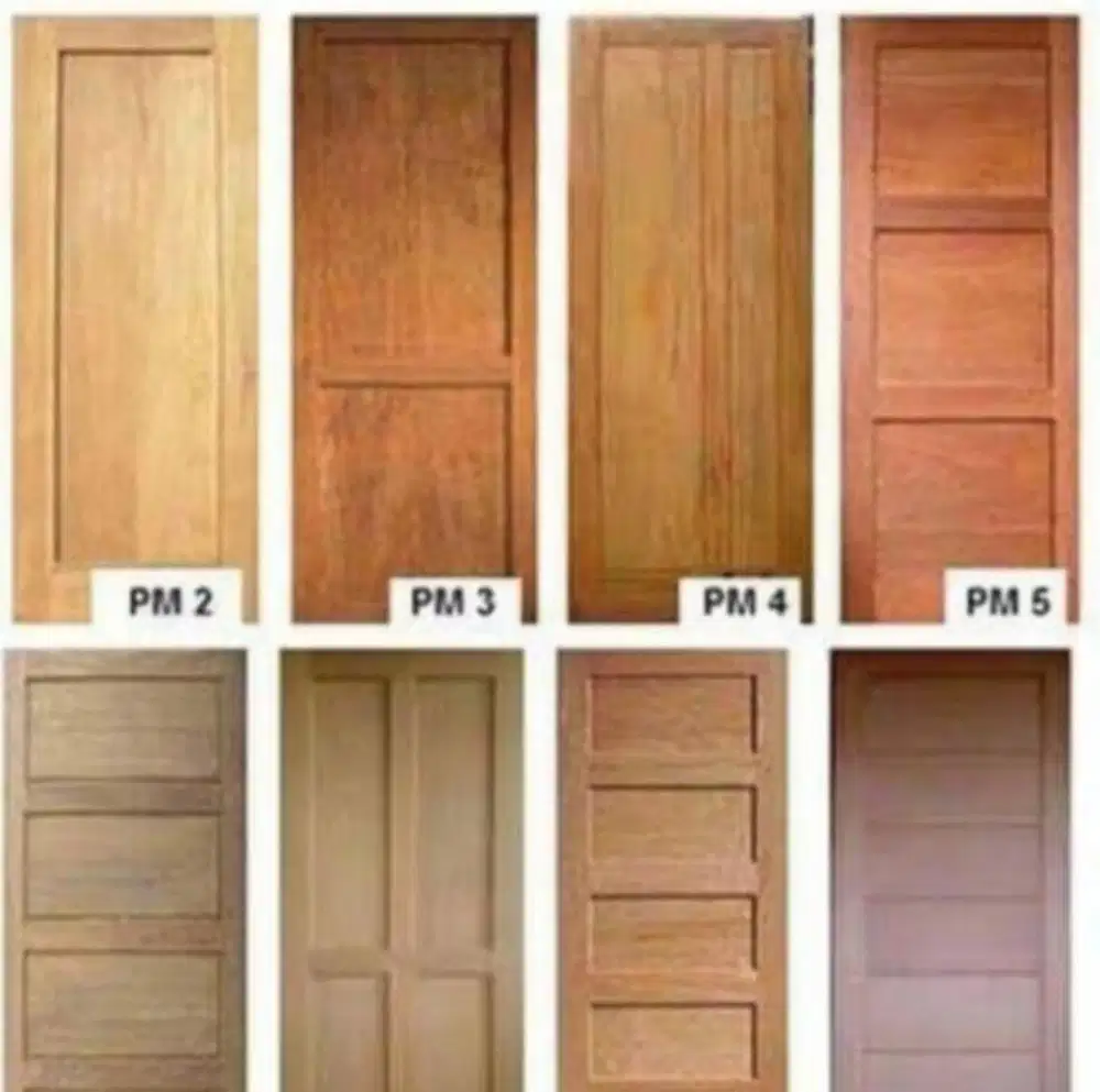 MODEL PINTU BLOK 3, KUSEN 90x120 BAHAN MERANTI