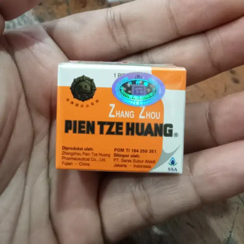 Pien tze huang original obat pengering luka operasi ecer 3 kapsul