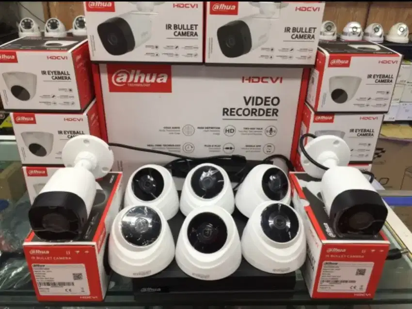 Paket 8 kamera cctv Dahua 2Mp FULL HD 1080p..include pemasangan.