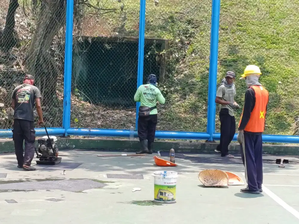CSR lapangan olahraga, TENIS, lapangan Basket,pengecatan