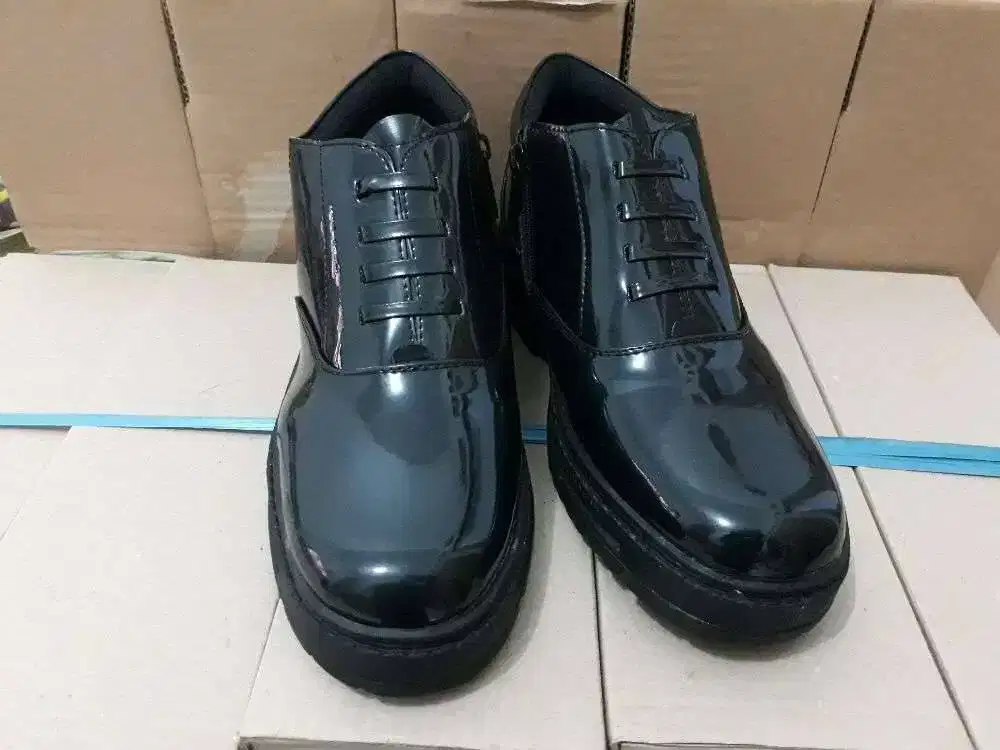 Sepatu PDH Mengkilat Resleting Murah Banget