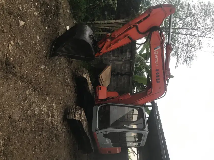 hitachi ex60-2 excavator buildup 2023 instalasi breaker