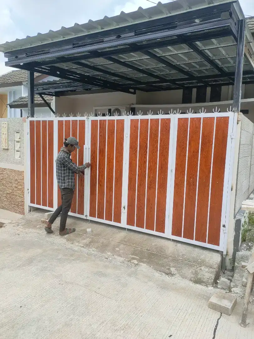 Kanopi baja ringan kanopi besi holo teralis pagar dorong dll