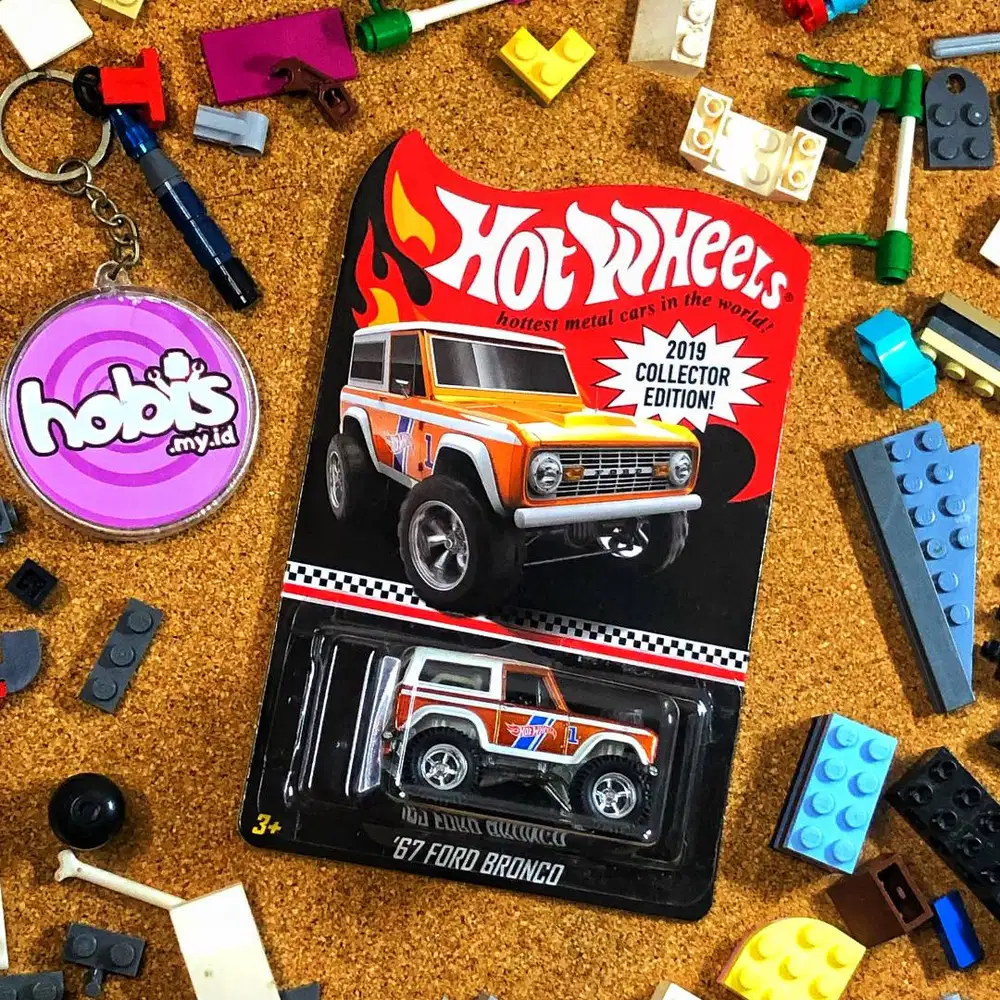 Diecast Hot Wheels Collector Edition 2019 Ford Bronco Orange Mail In