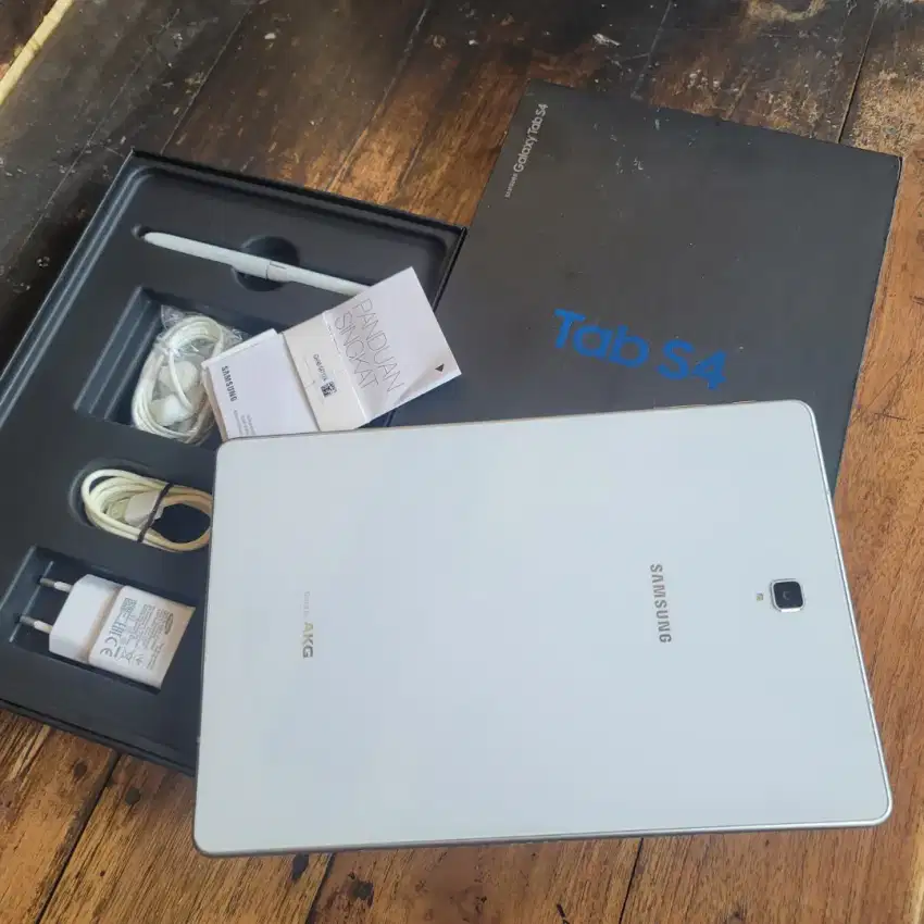 Samsung Tab S4 4G + Keyboard Bisa Telp Galaxy Tab S4 White Putih