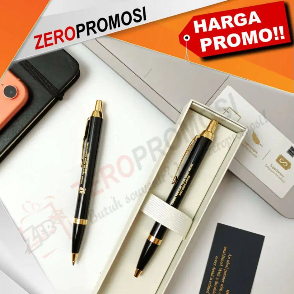 Souvenir Pulpen Parker Original IM Black Seri 1975638 Grafir Nama