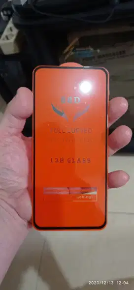 Tempered Glass REDMI NOTE 9 Fullscreen List hitam New