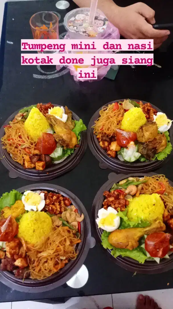 Tumpeng mini rasa berkwalitas paking super rapih catering dnj