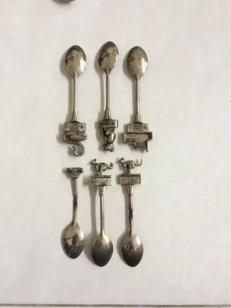 Sendok makan antik Australia sendok kecil 6pcs