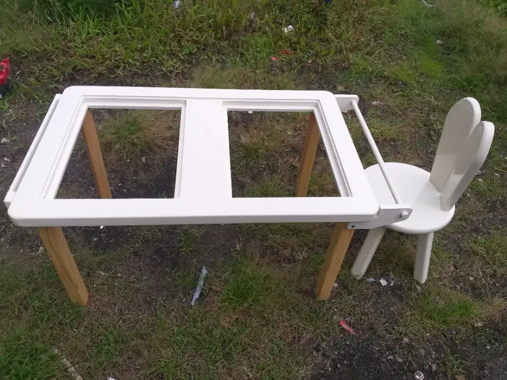 Meja sensory jati belanda