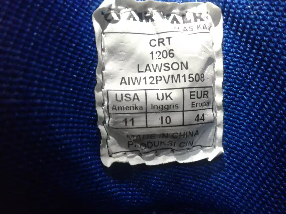 Sepatu airwalk 44 siap pakai nego cod rungkut gpl gan