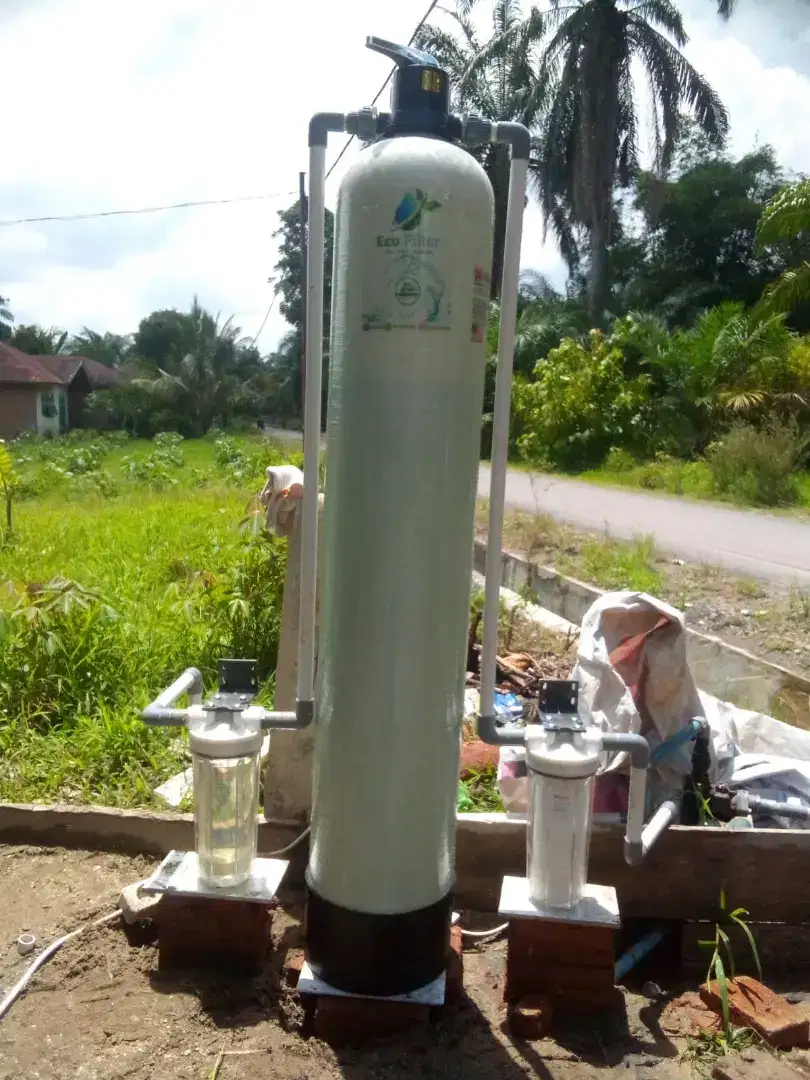 FILTER AIR SUMUR YANG BERBAU, BERMINYAK, BERLUMUT DAN KUNING