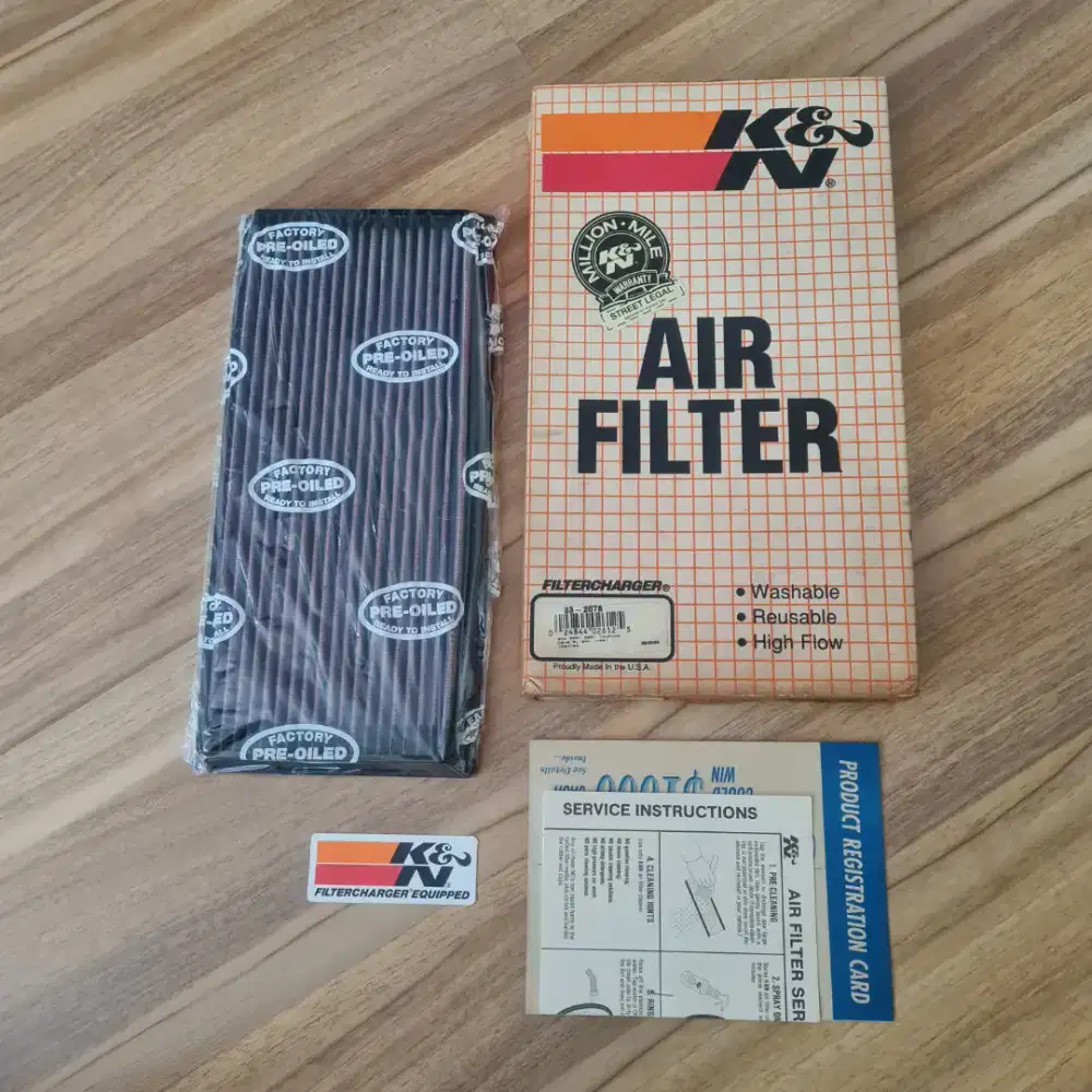 Filter K&N BMW E34 520i 525i Udara Original Made in USA