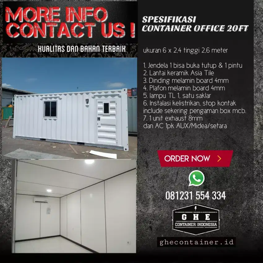 Container Kontainer Modifikasi Office Cafe Usaha