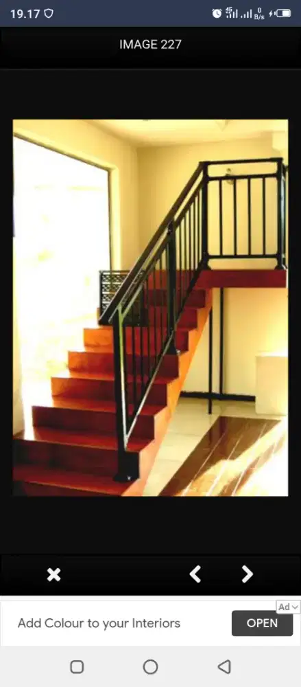 Ralling tangga minimalis balkon