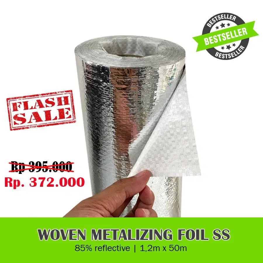 Woven Foil Single Side - Insulasi Atap 50m