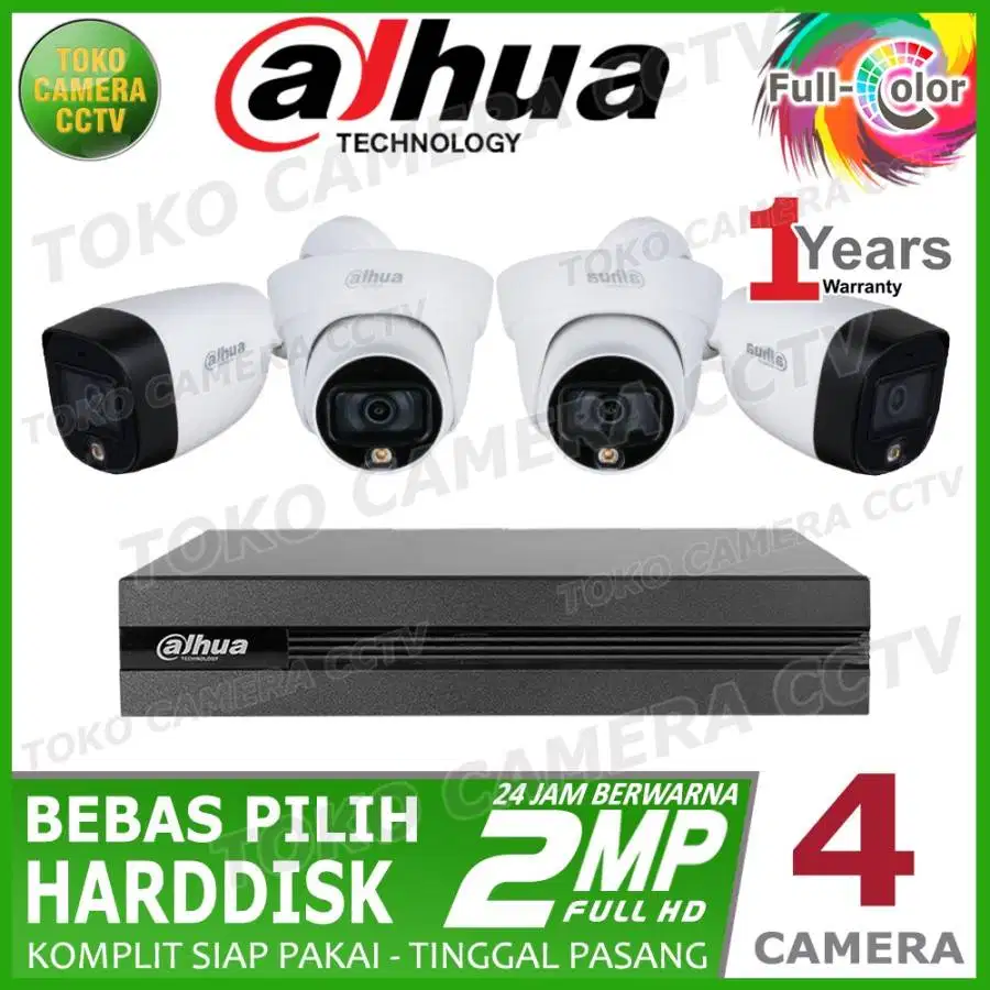 CCTV FULL COLOR MURAH 2MP (BERWARNA 24 JAM)