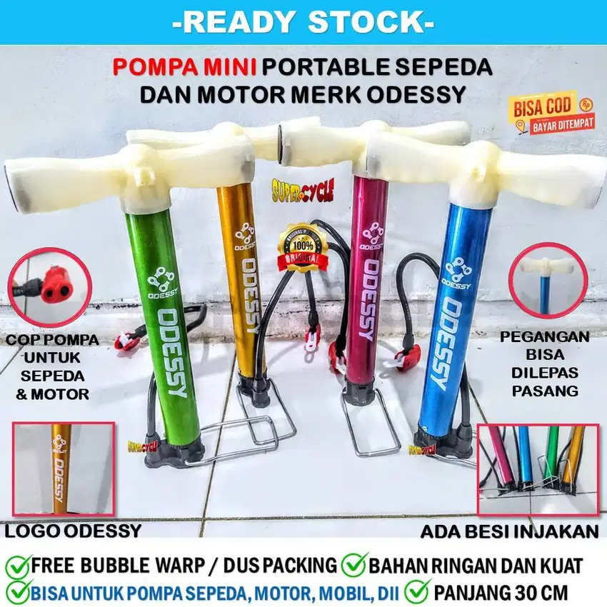 Pompa Pendek, Kecil Ban Sepeda Dan Motor ODESSY Mini NEW