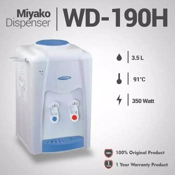 DISPENSER MIYAKO WD 190 PH ( PANAS / NORMAL )