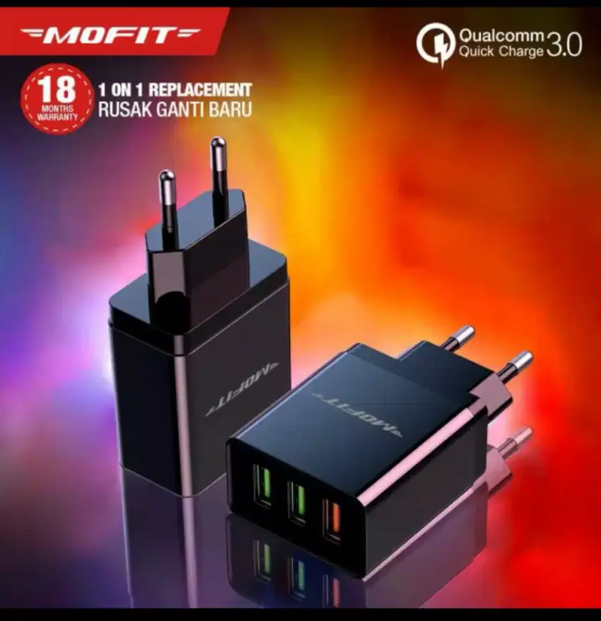 Mofit MF-30 3 Port Output Original Quick Charger Fast charging