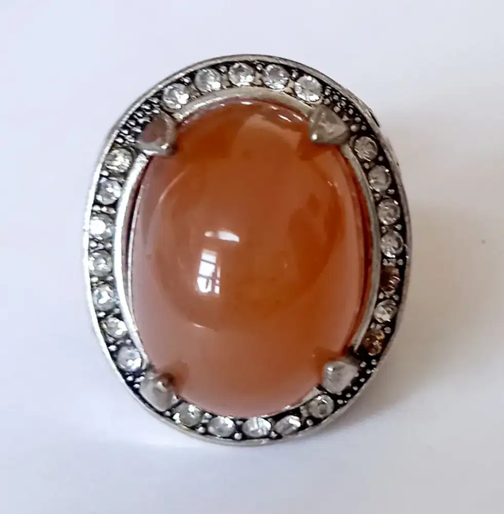 Cincin Batu Akik Coklat