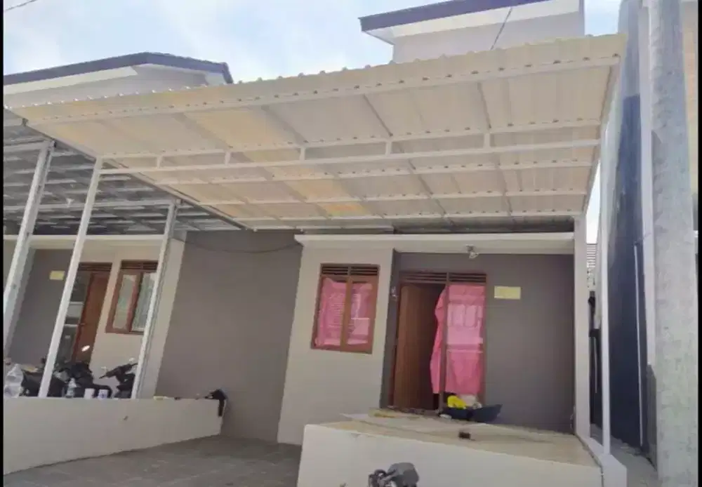 Bengkelas pemasangan canopy minimalis pagar tralis henderson 098