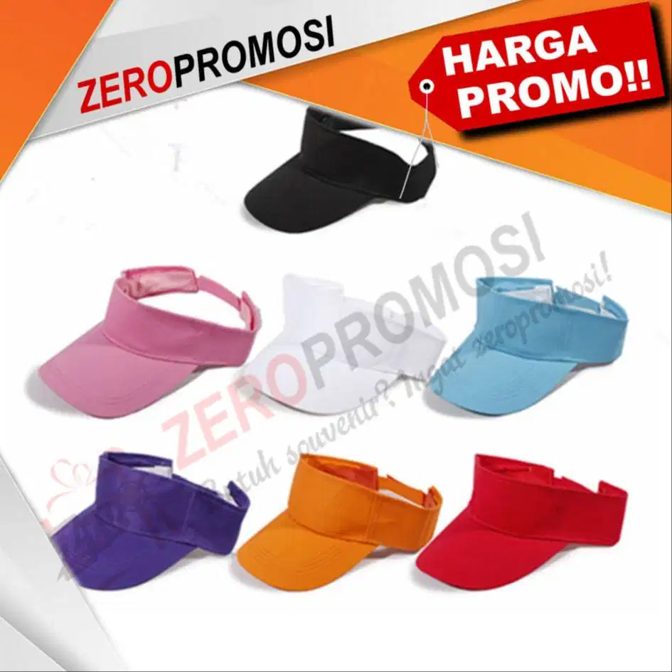 Souvenir topi visor promosi