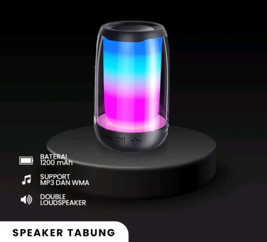 Speaker Tabung RGB Bluetooth 5.0