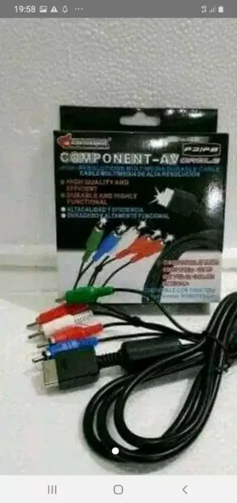 Kabel komponen ps2 untuk tv led/lcd