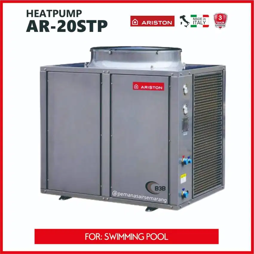 Heat Pump Ariston Pemanas Air Kolam Renang, Jacuzzi, Spa, Penginapan