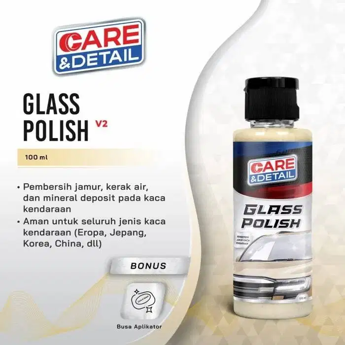 Glass Polish- Pembersih Jamur Kaca Mobil  & Kaca Helm