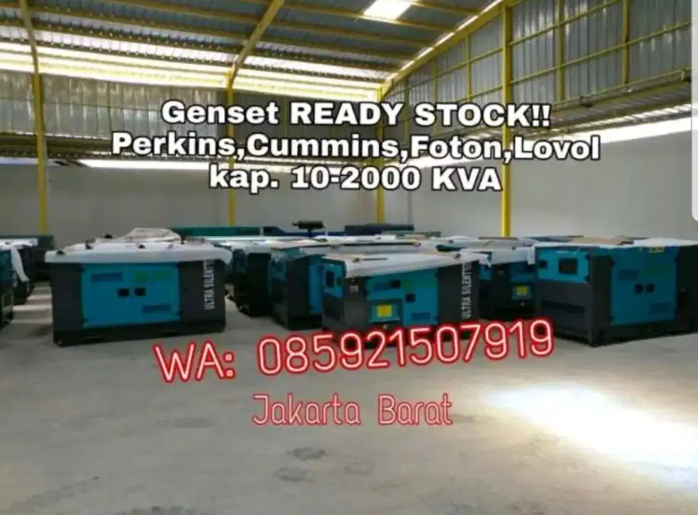 GENSET 100 KVA SILENT PERKINS BRAND NEW