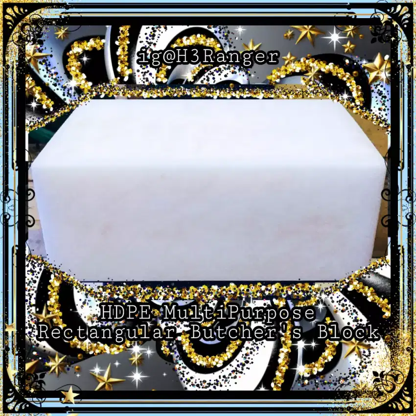 Talenan Tebal Putih Nylon Butcher's Block 10x16x25cm CNC Part Bubut