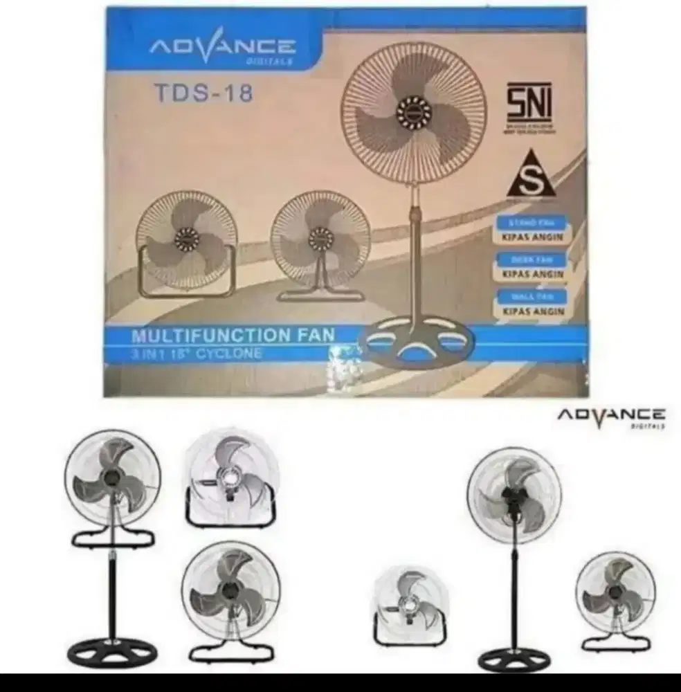 Kipas Angin 3 in 1 Baling 18^