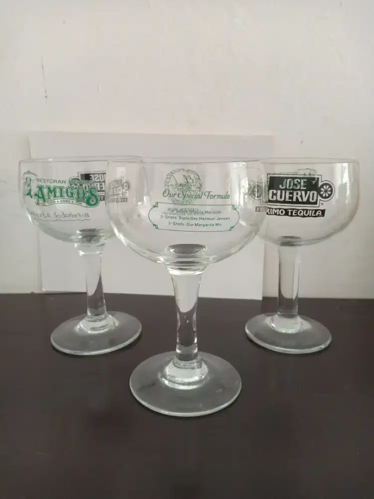 3pcs Gelas kaca wine jumbo AMIGOS