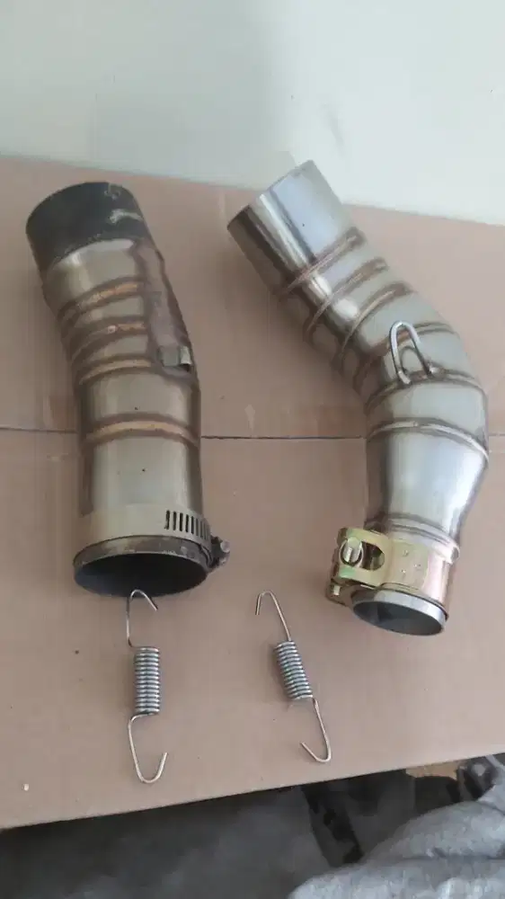 Sambungan slip on knalpot new ninja 250 fi r25 mt25 & lampu sein nmax