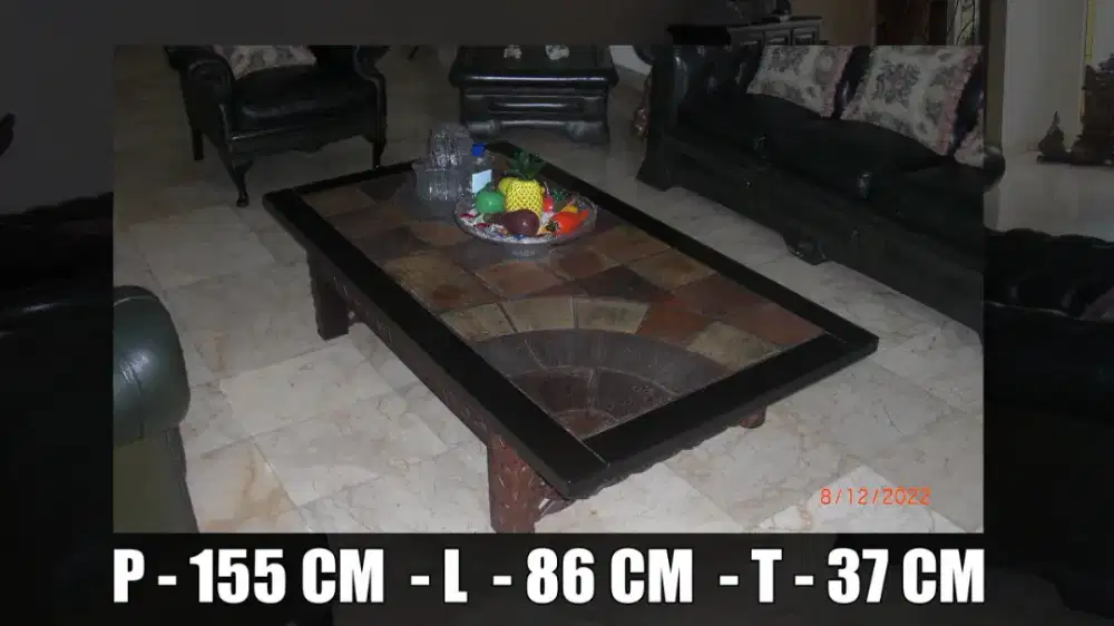 Meja sofa vintage ruang tamu